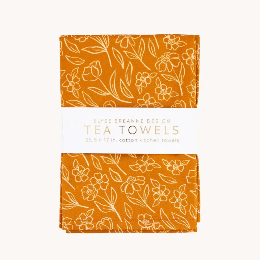 Pack/2 Terracotta Tea Towels