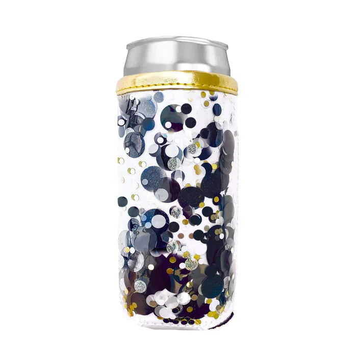 Blackout Spirit Squad Confetti Skinny Can Cooler