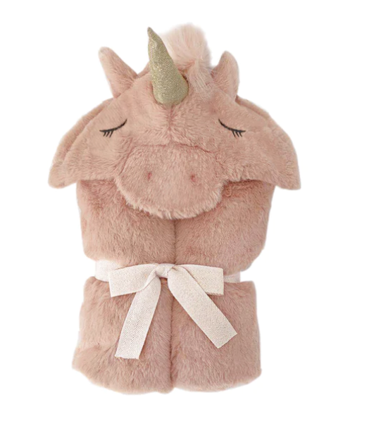 Uliana Plush Unicorn Hooded Blanket