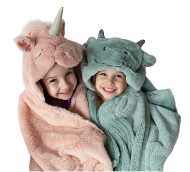 Uliana Plush Unicorn Hooded Blanket