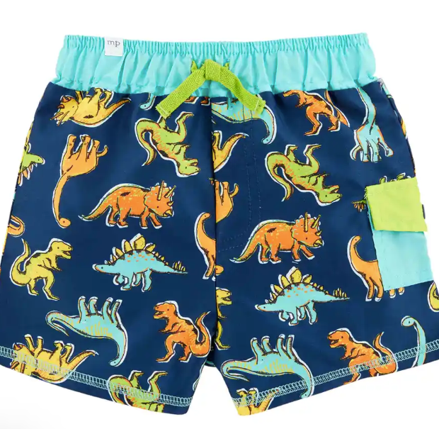 Boys Dino Swim Trunks