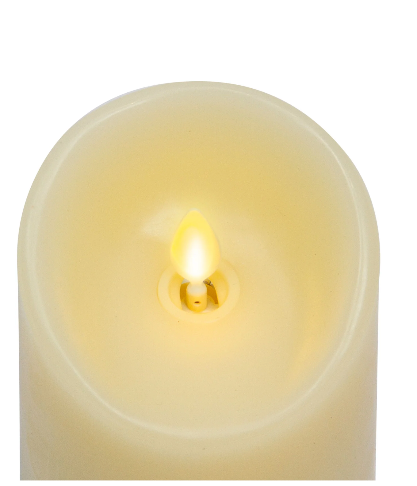 3" x 4.5" Ivory Luminara Real Flame-Effect Candle