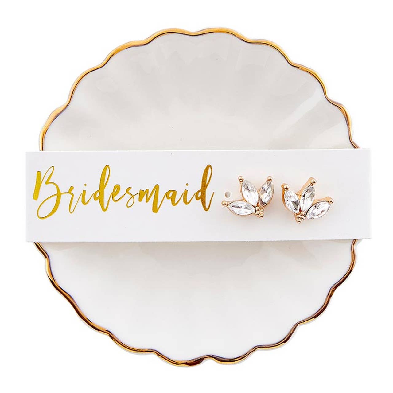 Bridesmaid Earring + Tray Set