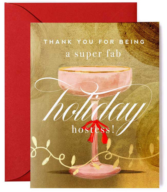 Holiday Hostess Thank You Greeting Card