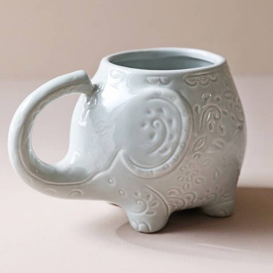 Ceramic Paisley Elephant Mug