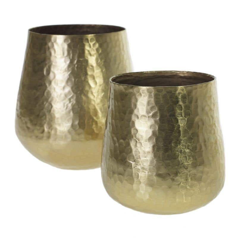 Textured Golden Pots