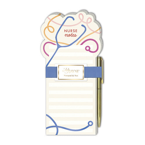 Nurse Notes Stethoscope Note Pad with Pen
