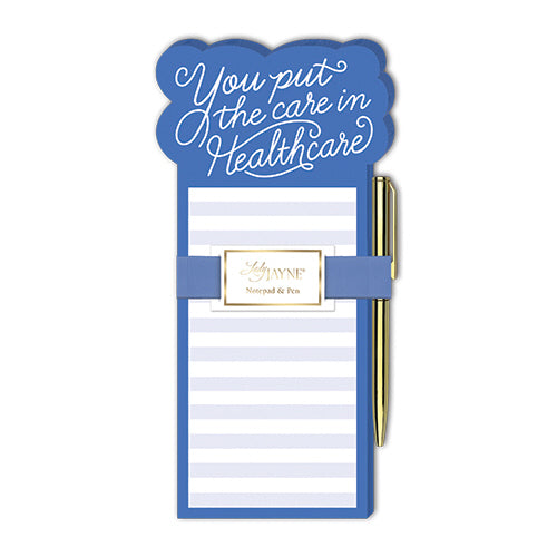 Put the Care in Healthcare Note Pad with Pen